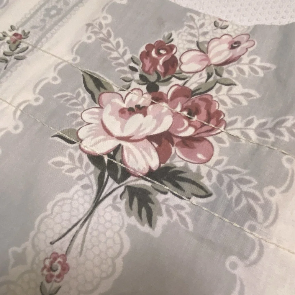 Vintage Croscill Priscilla window valance shabby chic cottage core romantic rose